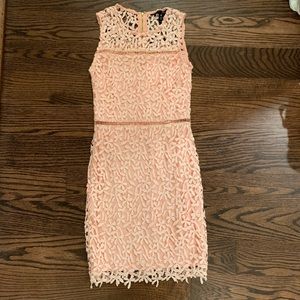 Light pink bodycon mini dress by Aqua size XS